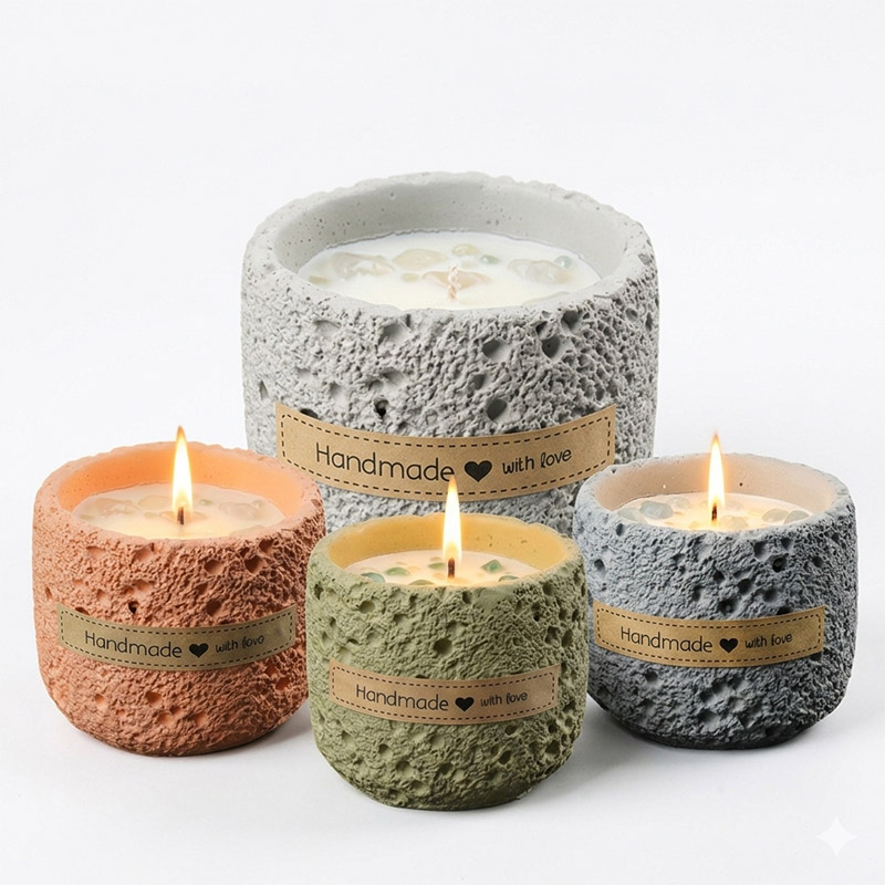 Cement Cup Soy Scented Candle